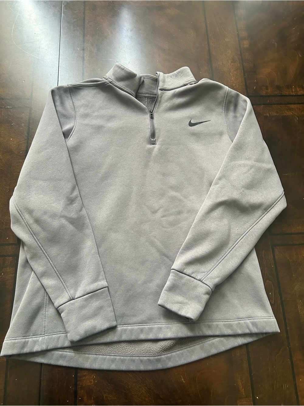 Nike Light Gray Quarter-Zip Pullover